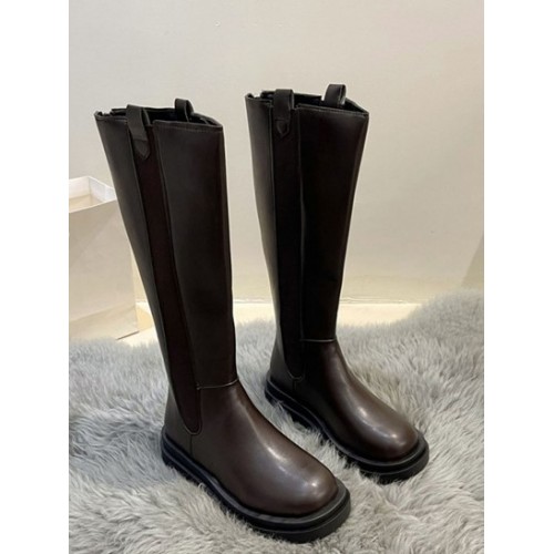 British Style Lug Sole Calf Boots