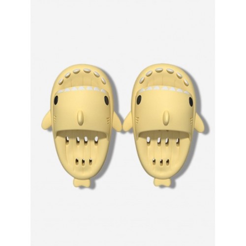 Hollow Out Thick Sole Shark Shaped Slipp...