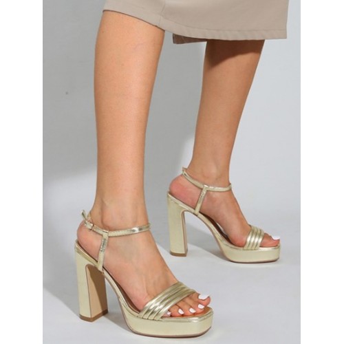 Platform Chunky Heel Ankle Strap Sandals