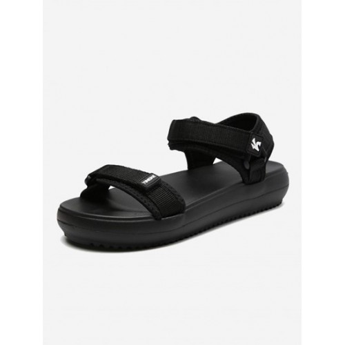 Magic Tape Design Sports Flatform Sandal...