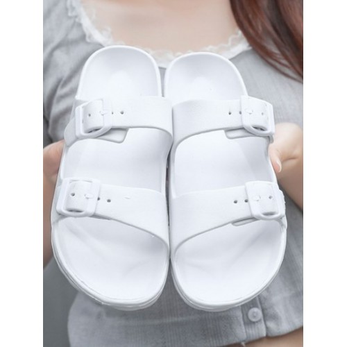 Double-buckle Design Antiskid Beach Slippers