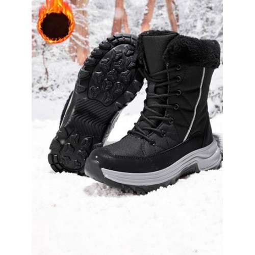 Lace Up Thermal Warm Fleece Lined Winter Snow Boots