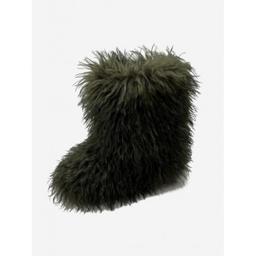 Y2K Aesthetic Thermal Lined Faux Fur Warm Winter Snow Boots