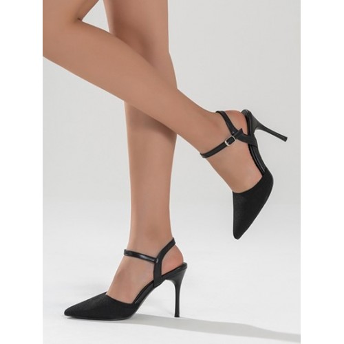 Pointed Toe Sling Back Pumps