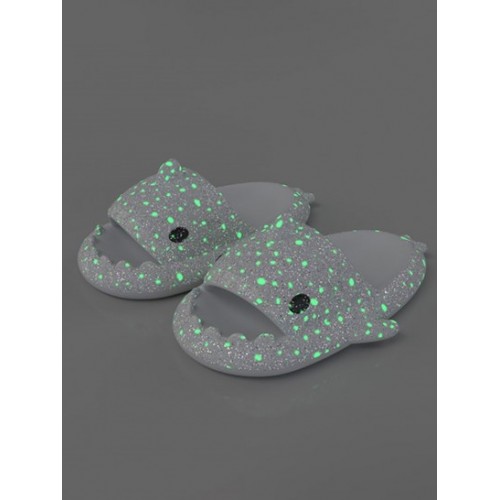 Galaxy Fluorescence Antiskid Shark Shape Slippers