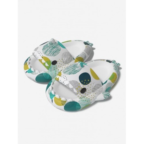 Printed Shark Shaped Cloud Slippers