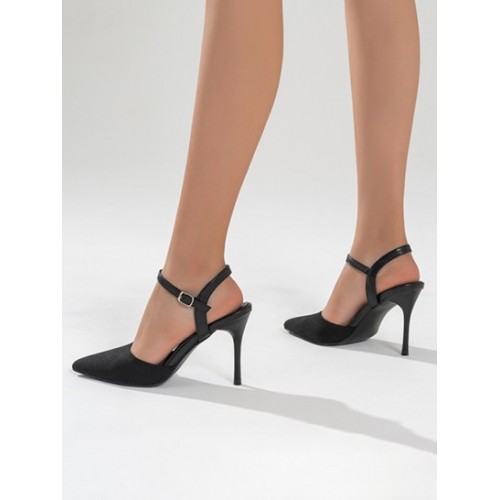 Pointed Toe Sling Back Pumps