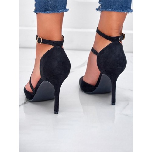 Ankle Strap Pointed Toe Stilettos Pumps